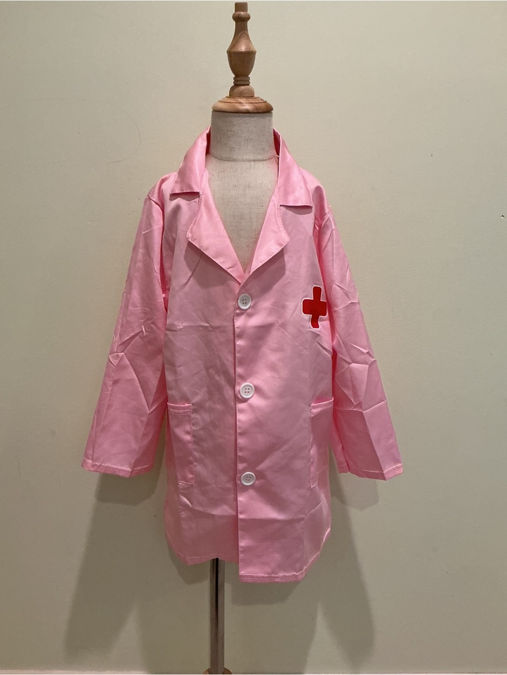 Children's Pink Nurse Costume Blazer with Red Cross